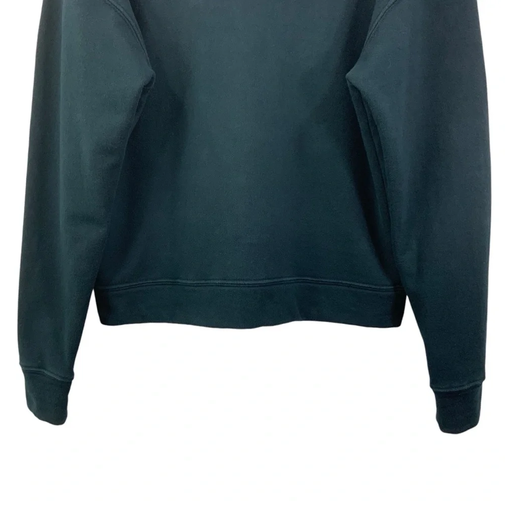 MOTHER The Tie Up Easy Sweatshirt Shoe Lace Top Black Size Large B24 - Picture 7 of 12